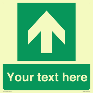 Safe condition Custom arrow up sign